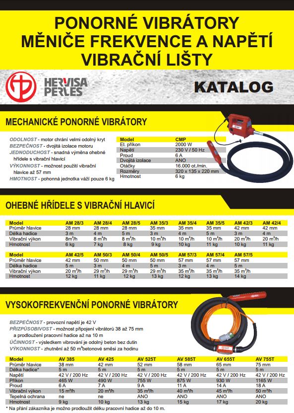 Hervisa Perles - katalóg vibračná technika
